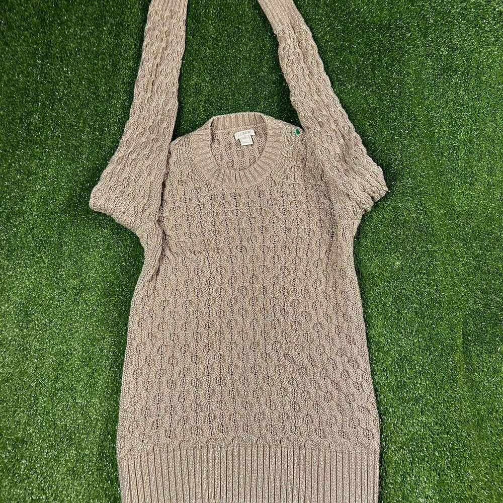 Jcrew Women's Tan and Cream Dress